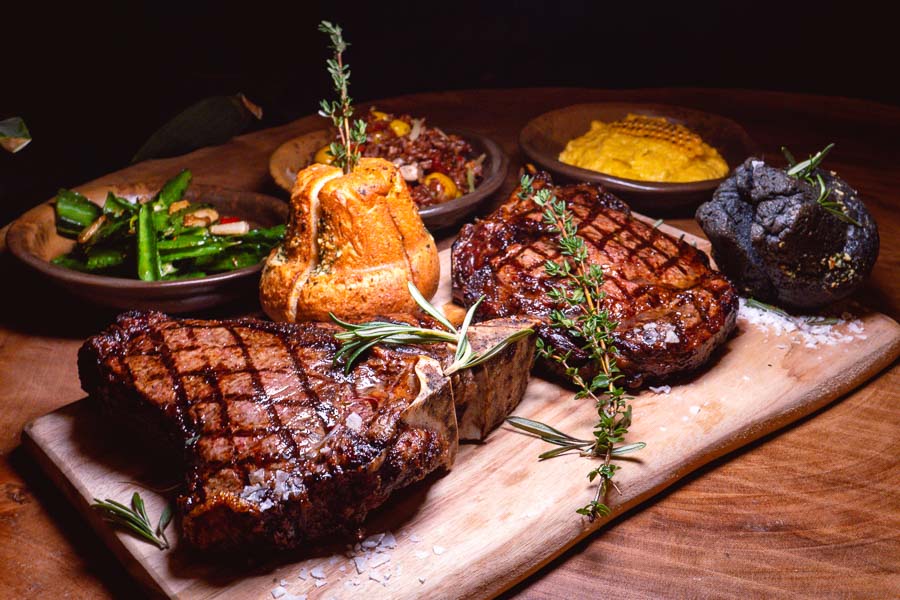 Steaks at Barbarian, a restaurant and bar in Shanghai. Photo by Rachel Gouk @ Nomfluence. 