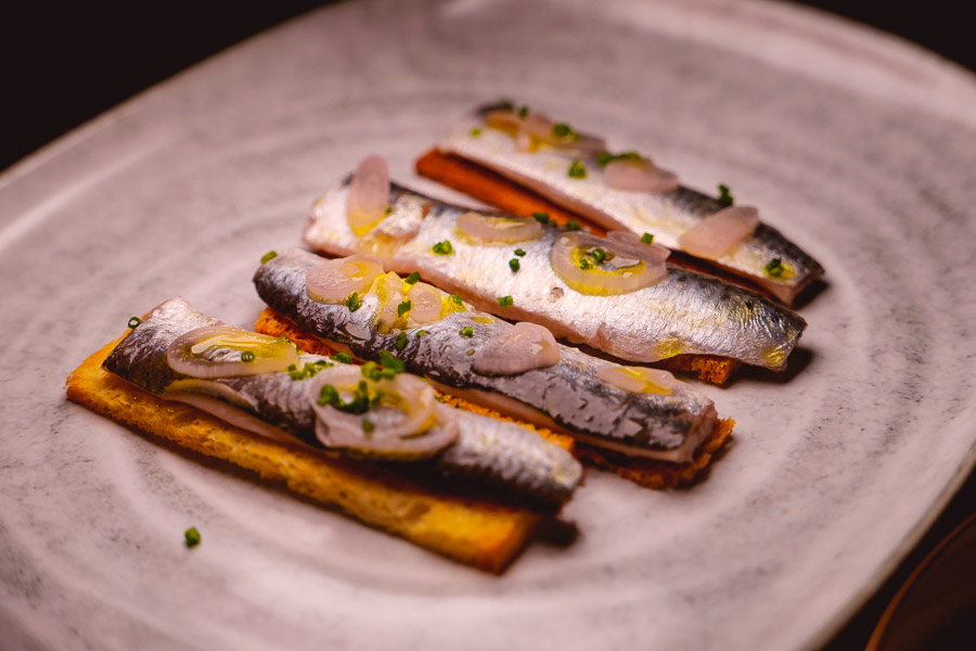 Sardines at Cellar To Table, a Mediterranean restaurant and wine bar in Shanghai. Photo by Rachel Gouk @ Nomfluence.