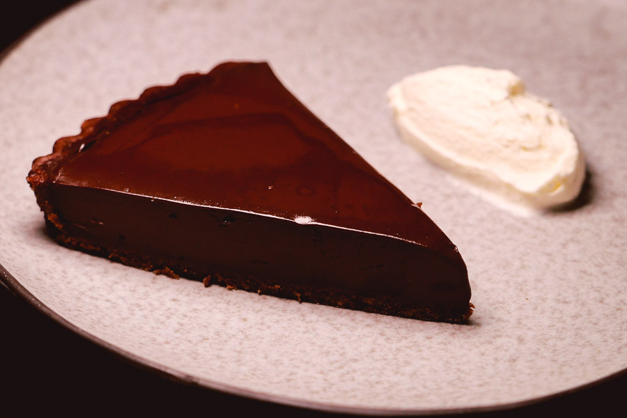 Tarte Au Chocolat at Cellar To Table, a Mediterranean restaurant and wine bar in Shanghai. Photo by Rachel Gouk @ Nomfluence.