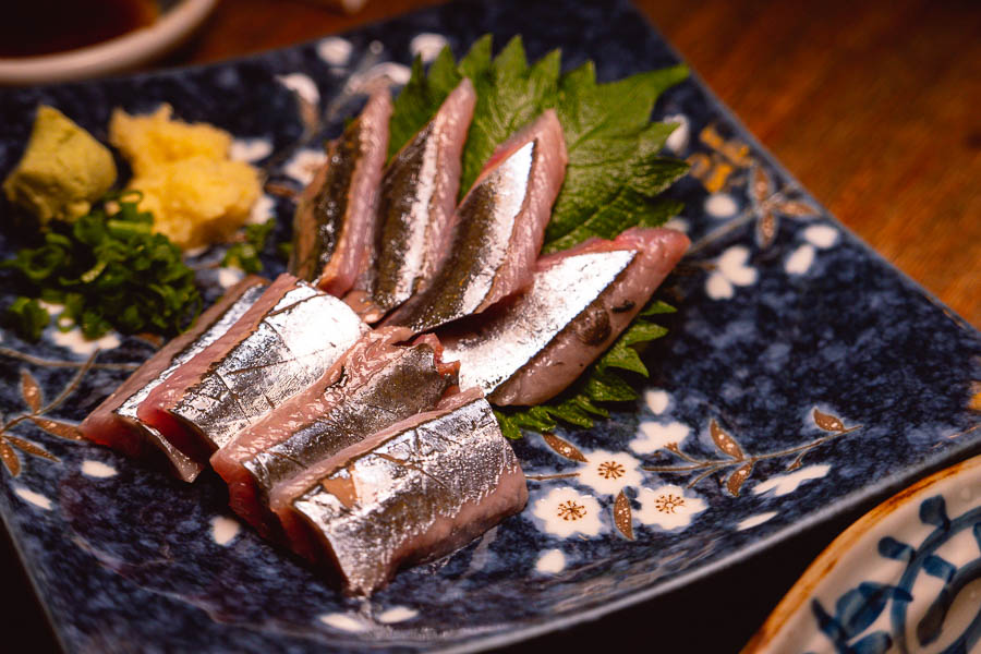 Sashimi at Xiao's Izakaya, a Japanese restaurant in Shanghai's Gubei district. Photo by Rachel Gouk @ Nomfluence.