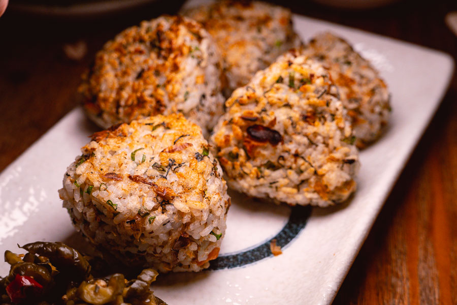 Oniigiri at Xiao's Izakaya, a Japanese restaurant in Shanghai's Gubei district. Photo by Rachel Gouk @ Nomfluence.
