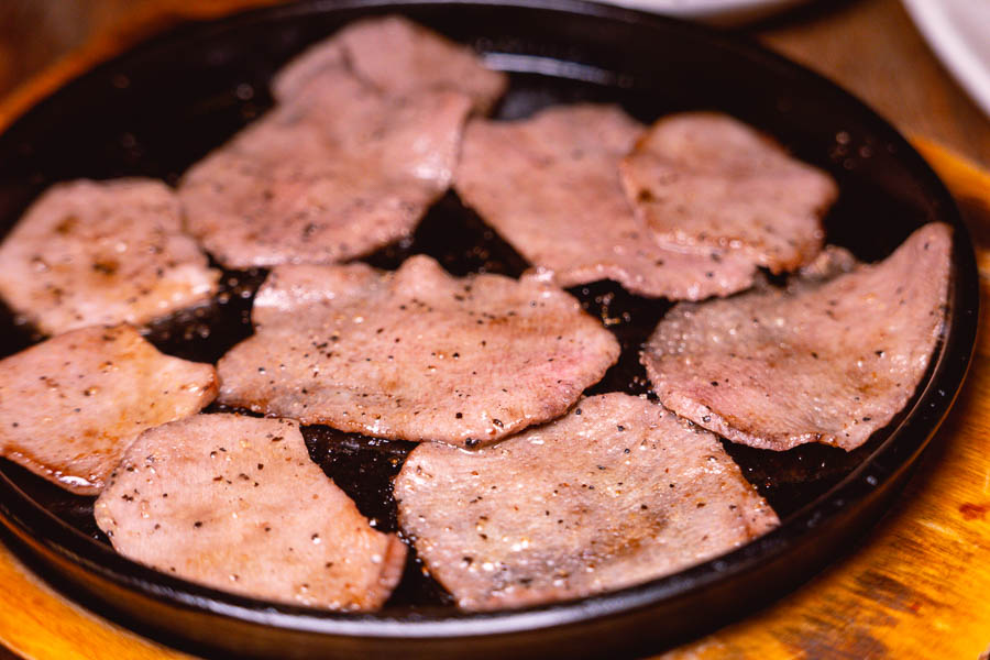Beef tongue at Xiao's Izakaya, a Japanese restaurant in Shanghai's Gubei district. Photo by Rachel Gouk @ Nomfluence.