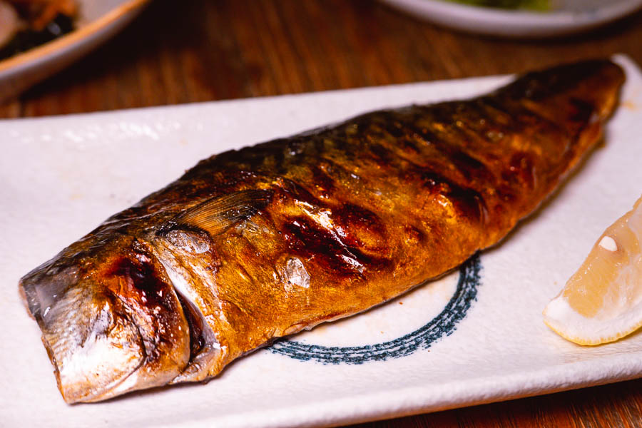 Mackerel at Xiao's Izakaya, a Japanese restaurant in Shanghai's Gubei district. Photo by Rachel Gouk @ Nomfluence.