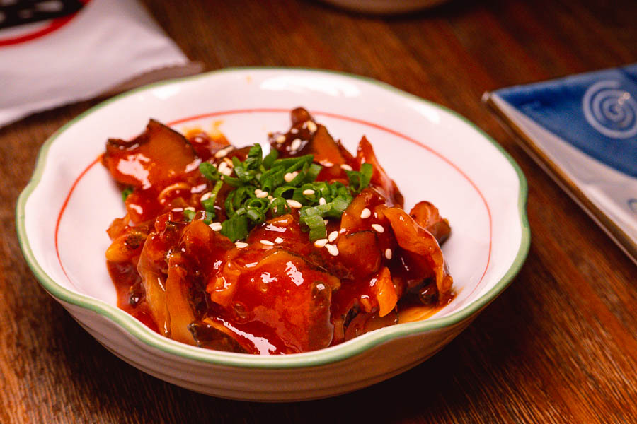 Late night food at Xiao's Izakaya, a Japanese restaurant in Shanghai's Gubei district. Photo by Rachel Gouk @ Nomfluence.