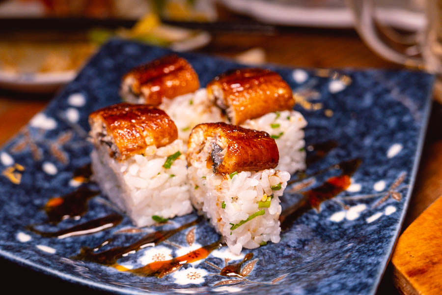 Sushi at Xiao's Izakaya, a Japanese restaurant in Shanghai's Gubei district. Photo by Rachel Gouk @ Nomfluence.