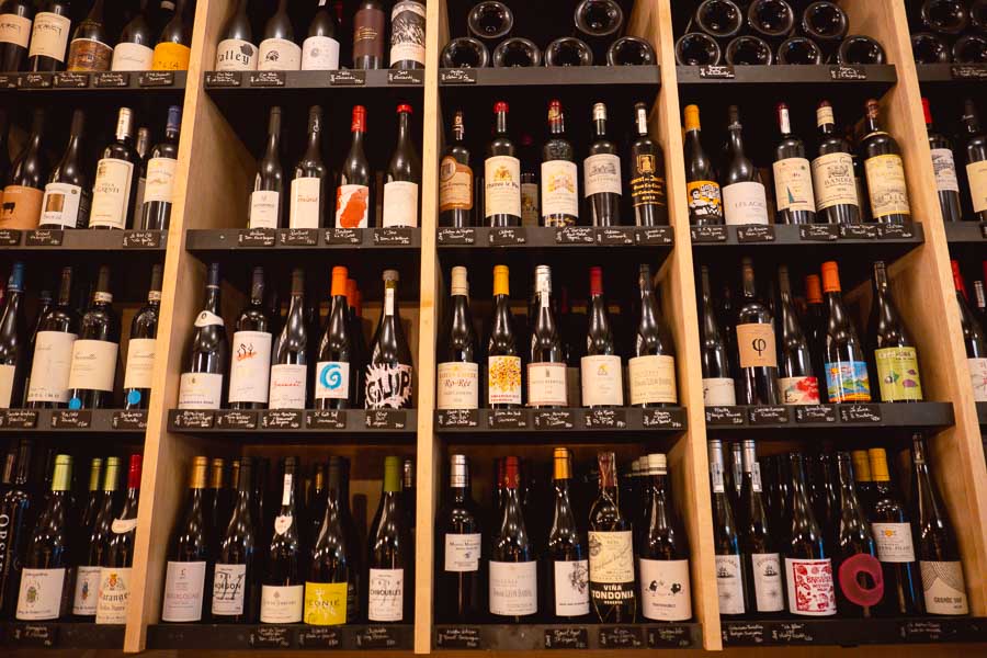 Wines at Blaz Canteen & Wine Bar, a French bistro in Shanghai. Photo by Rachel Gouk @ Nomfluence.