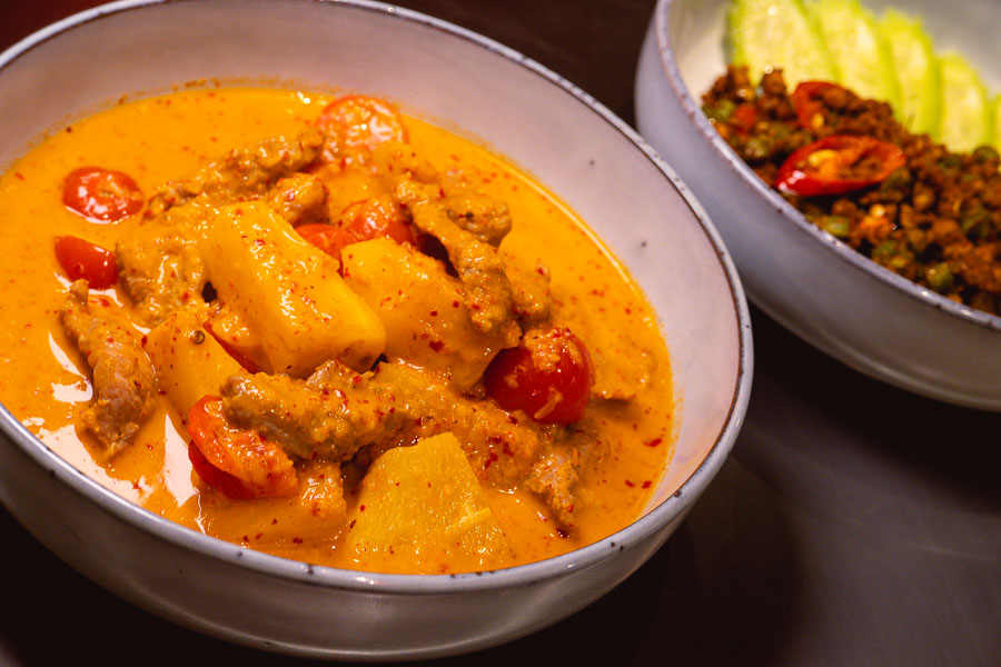 Red curry at The Curry Gaeng, a casual restaurant in Shanghai specializing in regional Thai curries. Photo by Rachel Gouk @ Nomfluence.
