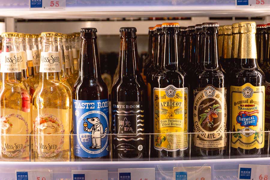 Beer Lady, Shanghai's Biggest Beer Market, Beermart. Photo by Rachel Gouk @ Nomfluence.