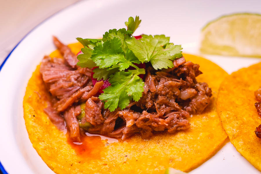 Pork Carnitas. Chihuahua is a cheap, casual Mexican taco restaurant and bar in Jing'an, Shanghai. Photo by Rachel Gouk @ Nomfluence
