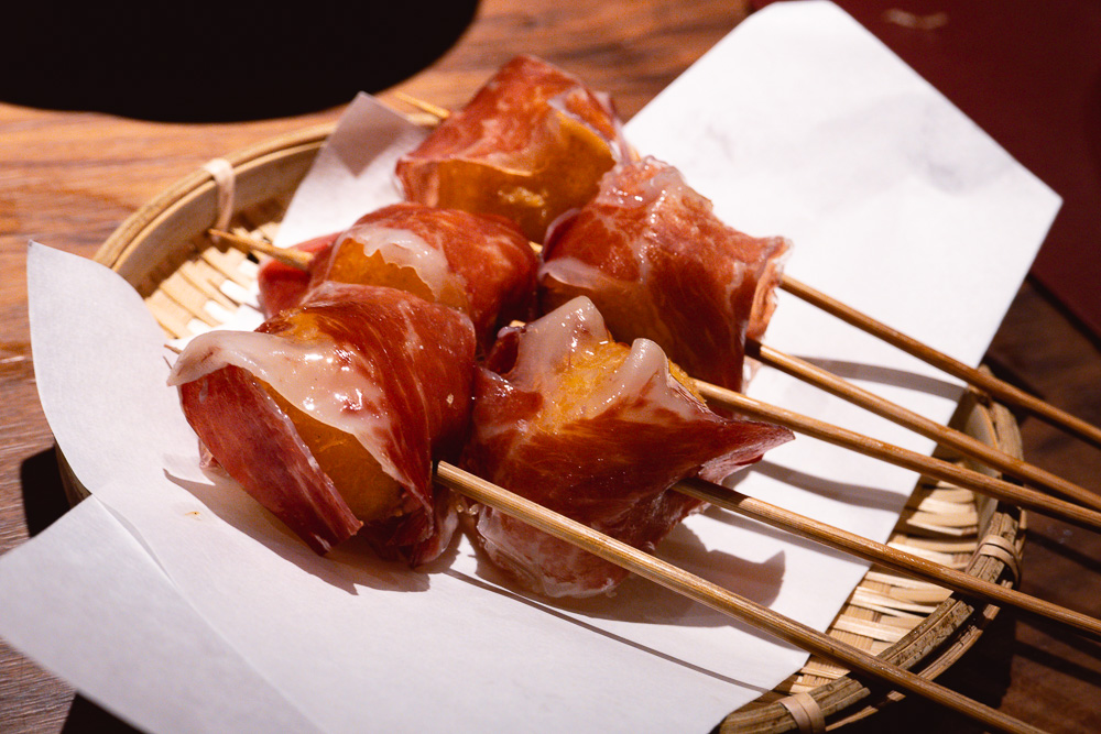 Kushiage. Hundo is a Japanese restaurant in Shanghai serving yakiniku, yakitori, tempura and sushi on Donghu Lu. Photo by Rachel Gouk @ Nomfluence