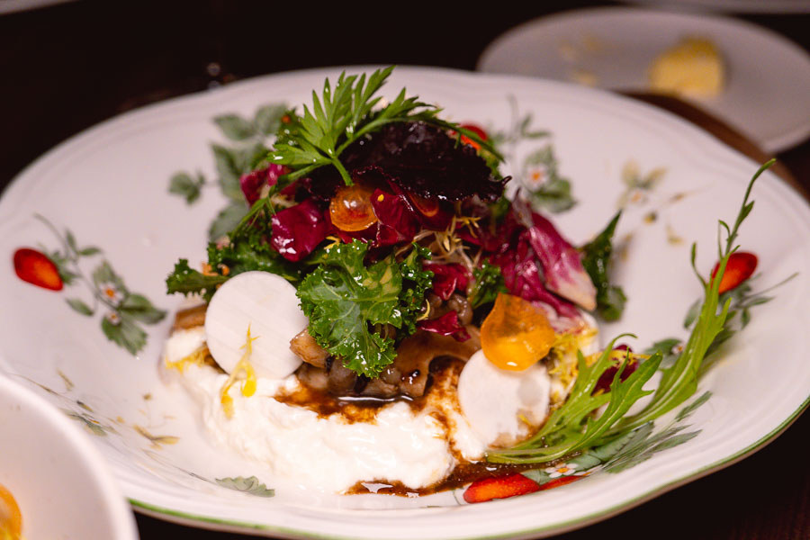 Burrata. Mavis is a natural wine bar and bistro in Shanghai, serving French food from a chalkboard menu. Photo by Rachel Gouk @ Nomfluence