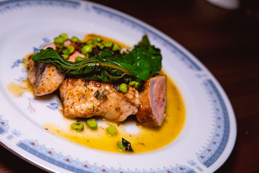 Monk fish. Mavis is a natural wine bar and bistro in Shanghai, serving French food from a chalkboard menu. Photo by Rachel Gouk @ Nomfluence