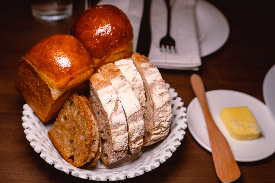 Table bread. Mavis is a natural wine bar and bistro in Shanghai, serving French food from a chalkboard menu. Photo by Rachel Gouk @ Nomfluence