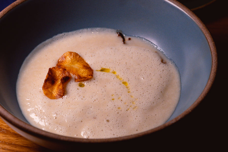 Sunchoke Broth. Ottimo is a wine bar and restaurant in Shanghai. Photo by Rachel Gouk @ Nomfluence.