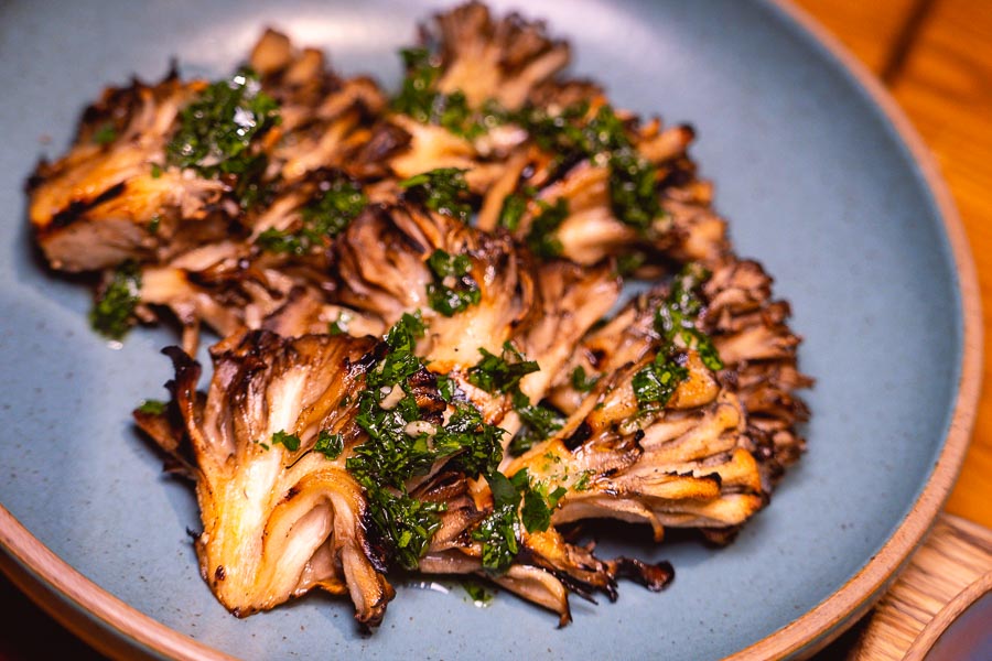 Maitake mushrooms. Ottimo is a wine bar and restaurant in Shanghai. Photo by Rachel Gouk @ Nomfluence.
