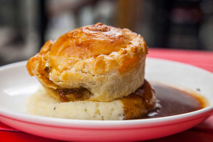Pie and mash. From March 1-7, Shanghai's Pie Society is bringing back a full week dedicated to British Pies! Photo by Rachel Gouk @ Nomfluence