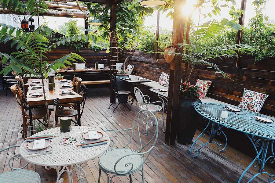 The Plump Garden, a rooftop event space in Shanghai. @ Nomfluence