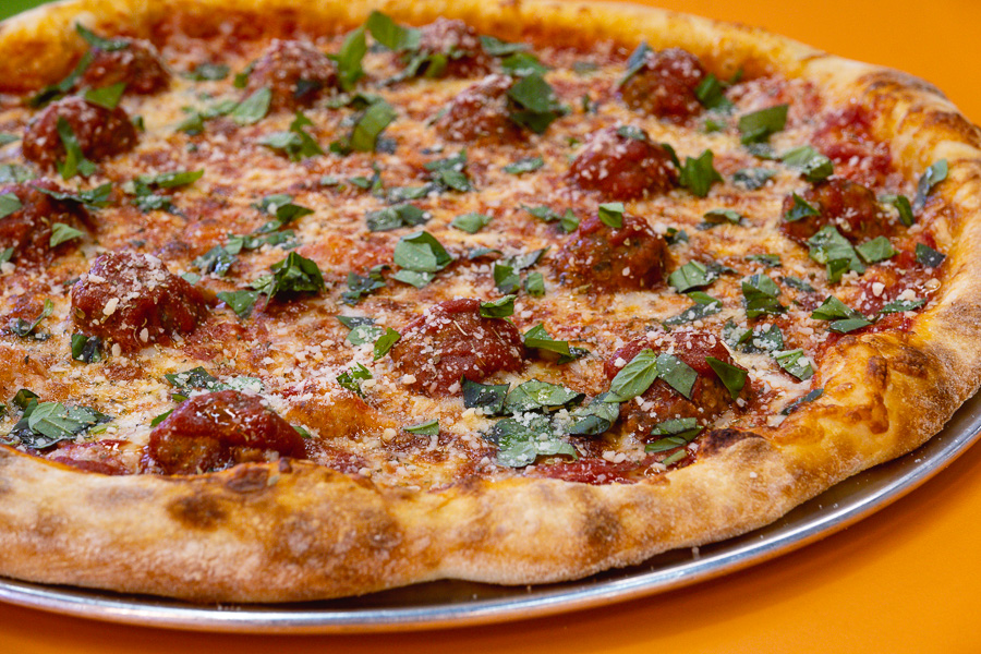 Homeslice Shanghai Spring 2021 pizzas - Italian Meatball. Photo by Rachel Gouk @ Nomfluence