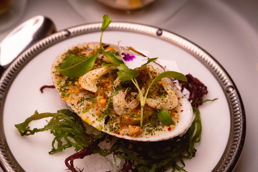 Clam gratin.
Sir Elly's, The Peninsula Shanghai is a Michelin one-star modern Asian and French restaurant in Shanghai. Photo by Rachel Gouk @ Nomfluence.