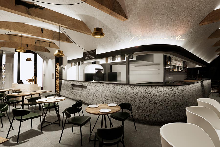Caminetto Italian restaurant by Chef Kelvin Chai. Located in Xintiandi, Shanghai.