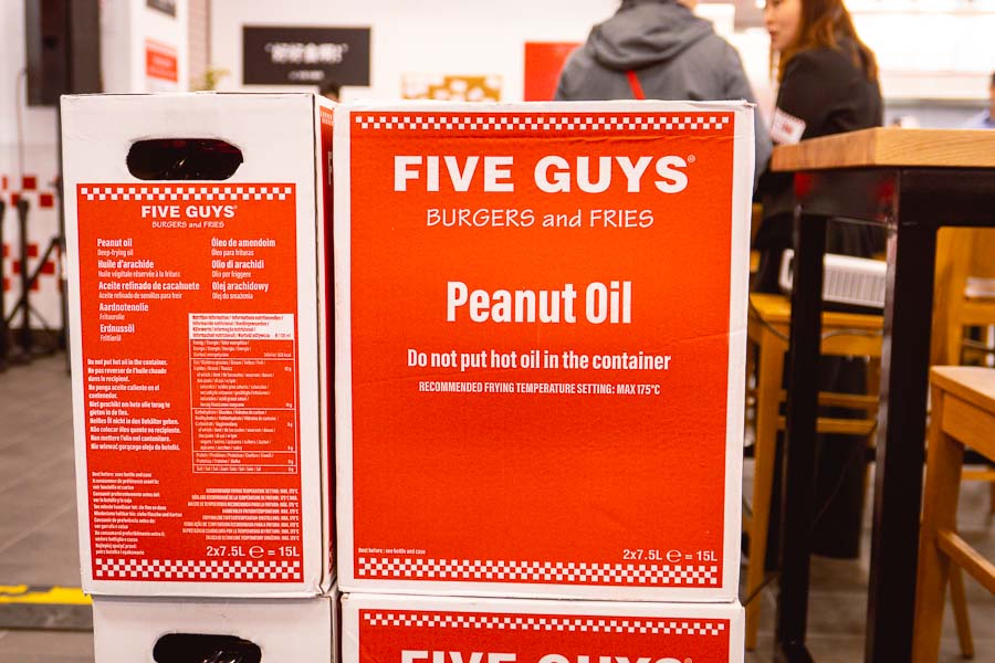 World famous burger chain Five Guys opens its first location in Shanghai, China. Photo by Rachel Gouk @ Nomfluence.