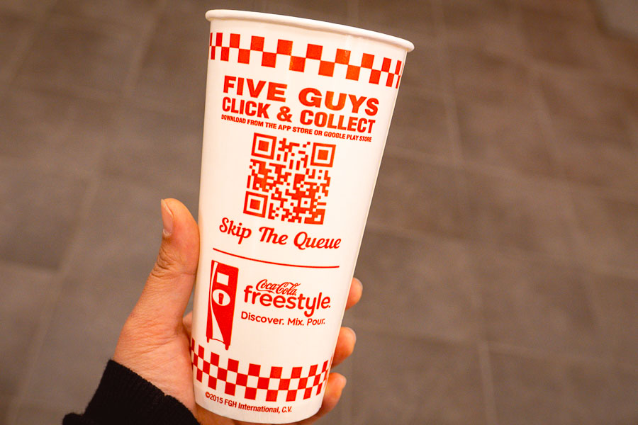 World famous burger chain Five Guys opens its first location in Shanghai, China. Photo by Rachel Gouk @ Nomfluence.