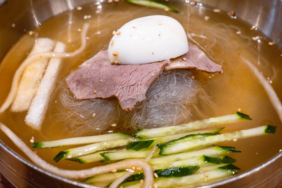 Best Korean cold noodles in Shanghai at Pojeong. Photo by Rachel Gouk @ Nomfluence