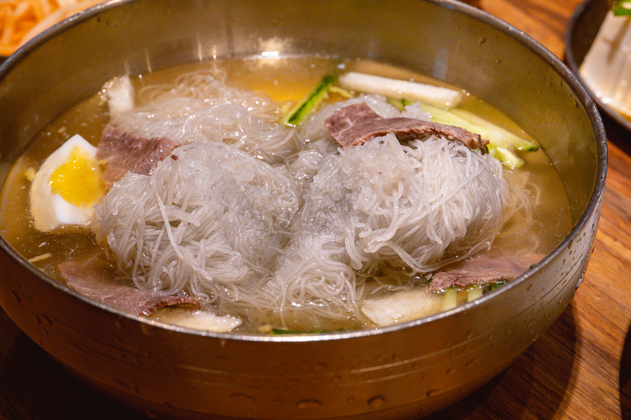 Best Korean cold noodles in Shanghai at Pojeong. Photo by Rachel Gouk @ Nomfluence