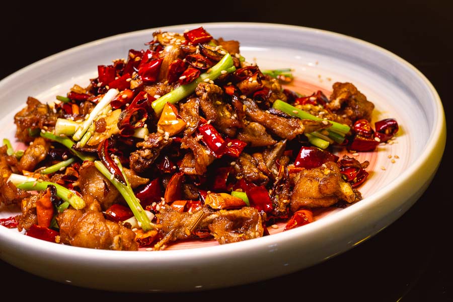 Stir-fried bullfrog at Ronglek, a cheap Yunnan restaurant in Shanghai. Photo by Rachel Gouk @ Nomfluence.