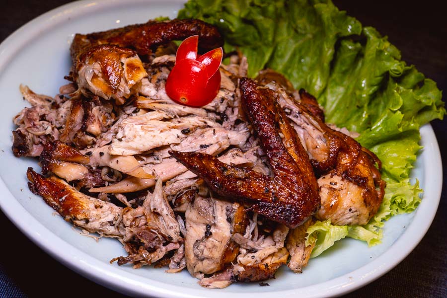 Black truffle chicken at Ronglek, a cheap Yunnan restaurant in Shanghai. Photo by Rachel Gouk @ Nomfluence.