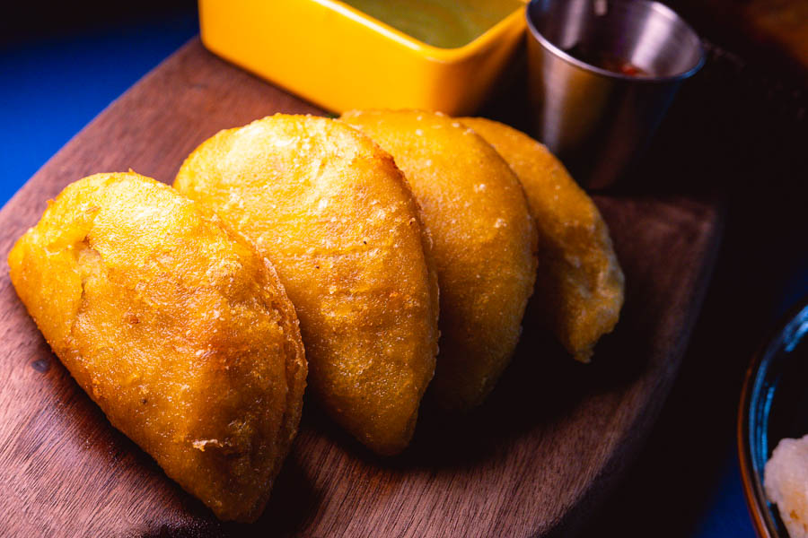 Empanada Colombia. LatinLand is a restaurant, lounge and club in Jing'an, Shanghai serving Latin and Colombian food. Photo by Rachel Gouk @ Nomfluence.