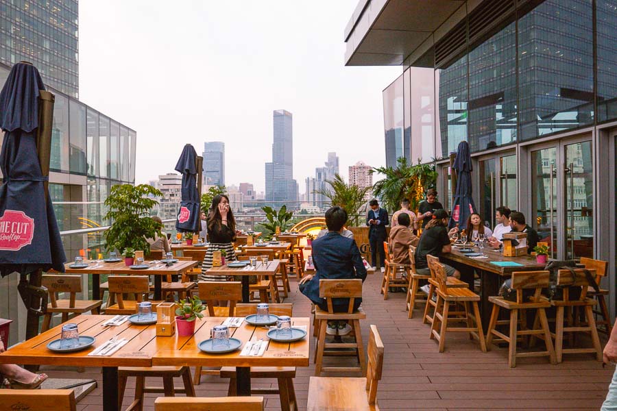 The CUT Rooftop, restaurant and lounge in Shanghai. Photo by Rachel Gouk @ Nomfluence.