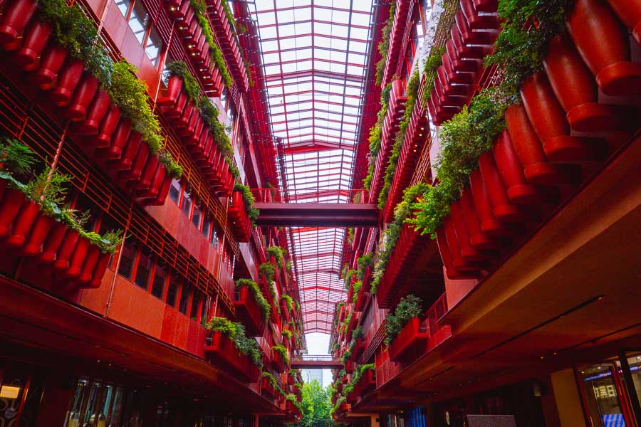 The Roof in Xintiandi, Shanghai is a new lifestyle development by Aspect Studios and Ateliers Jean Nouvel that houses nearly 20 restaurants, cafes and bars, as well as office space. Photo by Rachel Gouk @ Nomfluence