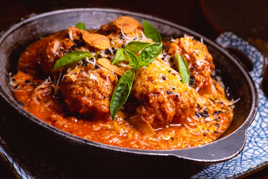 Meatballs at Azul Italiano, an Italian restaurant in Hongkou, Shanghai. Photo by Rachel Gouk @ Nomfluence.