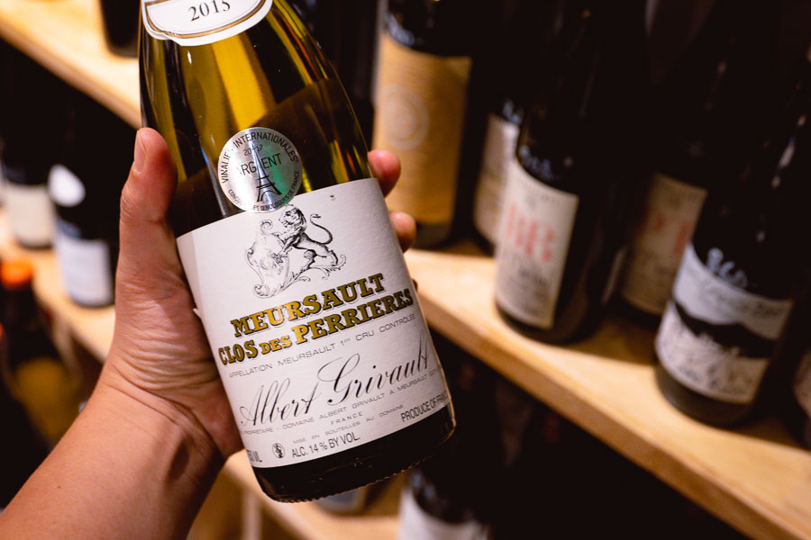 Meursault Clos des Perrieres wine at Ottimo, a wine bar and restaurant in Xuhui, Shanghai. Photo by Rachel Gouk @ Nomfluence.