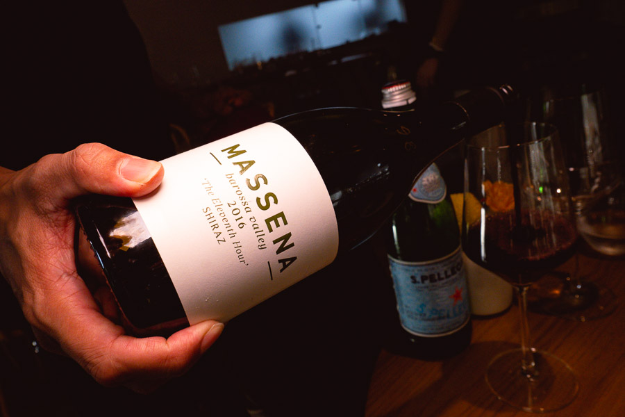 Massena Shiraz The Eleventh Hour Barossa Valley wine at Ottimo, a wine bar and restaurant in Xuhui, Shanghai. Photo by Rachel Gouk @ Nomfluence.