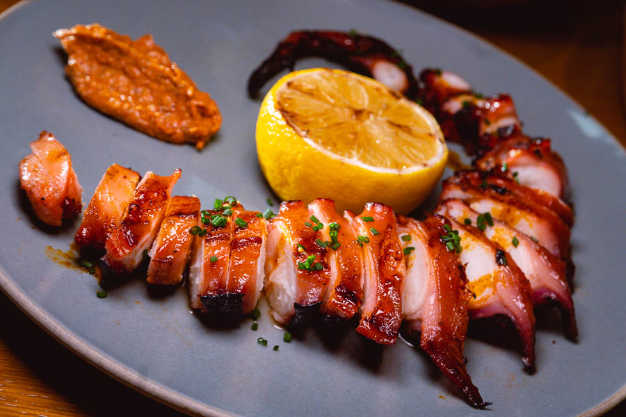 Grilled octopus leg at Ottimo, a wine bar and restaurant in Xuhui, Shanghai. Photo by Rachel Gouk @ Nomfluence.