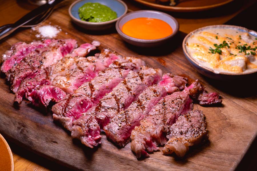 Steak at Ottimo, a wine bar and restaurant in Xuhui, Shanghai. Photo by Rachel Gouk @ Nomfluence.