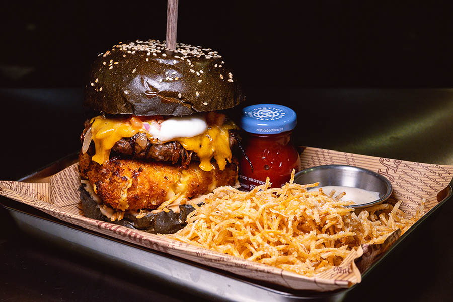 The DILLIGAF Burger at AKA Asian Craft. Shanghai Burger Month 2021 is a moth dedicated to the love of burgers, brought to you by food & drink blog Nomfluence.