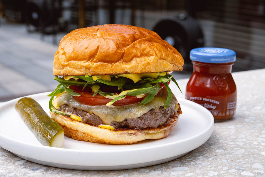 Aged Beef Burger at Heritage. Shanghai Burger Month 2021 is a moth dedicated to the love of burgers, brought to you by food & drink blog Nomfluence.