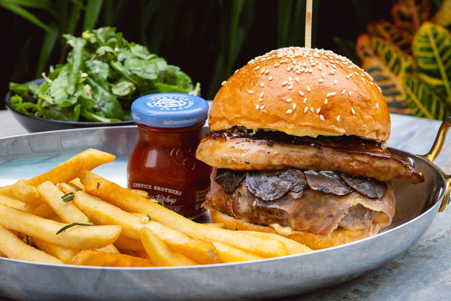 Foie Gras burger at Highline. Shanghai Burger Month 2021 is a moth dedicated to the love of burgers, brought to you by food & drink blog Nomfluence.