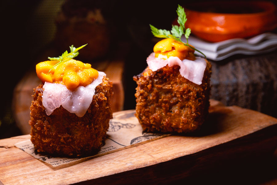 Croquettas at Sakaba Malabar, a Spanish restaurant and bar with Japanese influences in Jing'an, Shanghai. Photo by Rachel Gouk @ Nomfluence.
