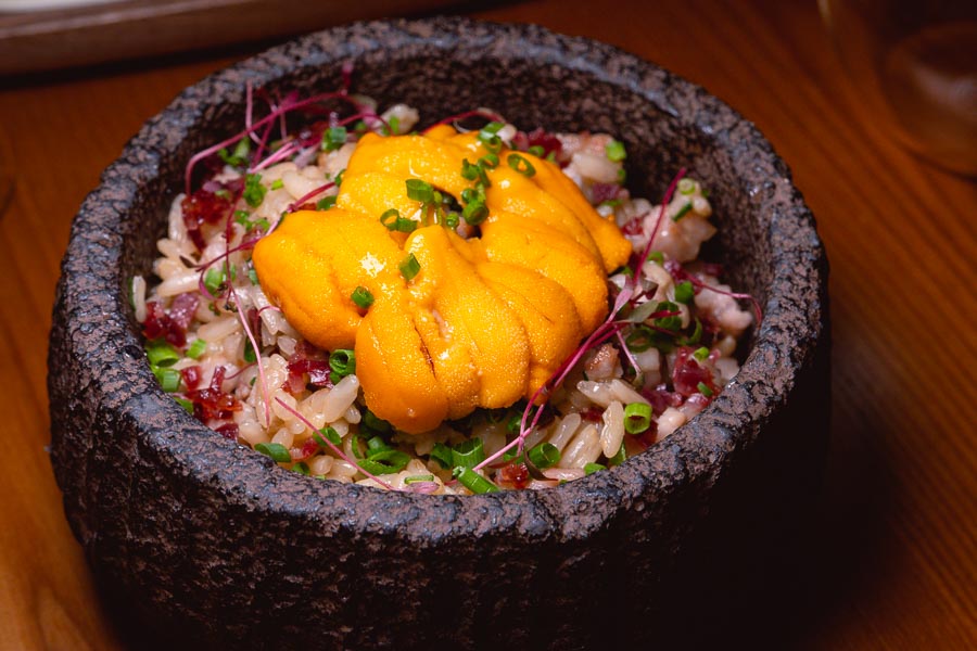 Iberico pork rice at Sakaba Malabar, a Spanish restaurant and bar with Japanese influences in Jing'an, Shanghai. Photo by Rachel Gouk @ Nomfluence.