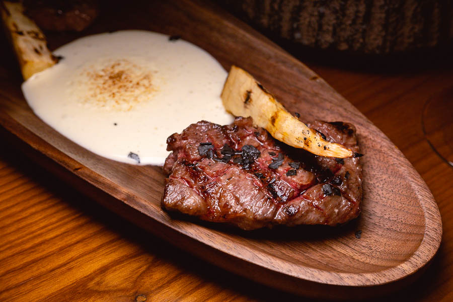 Steak at Sakaba Malabar, a Spanish restaurant and bar with Japanese influences in Jing'an, Shanghai. Photo by Rachel Gouk @ Nomfluence.