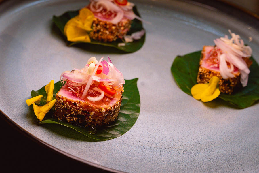 Chef de Cuisine Rosarin Sriprathum from Celadon Restaurant, The Sukhothai Bangkok does modern Thai menu at The Sukhothai Shanghai. Photo by Rachel Gouk @ Nomfluence.