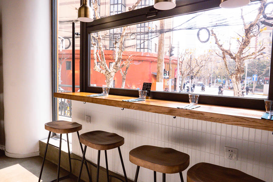 Spread, a cafe bar in Jing'an, Shanghai that does tartines and wine. Photo by Rachel Gouk @ Nomfluence.
