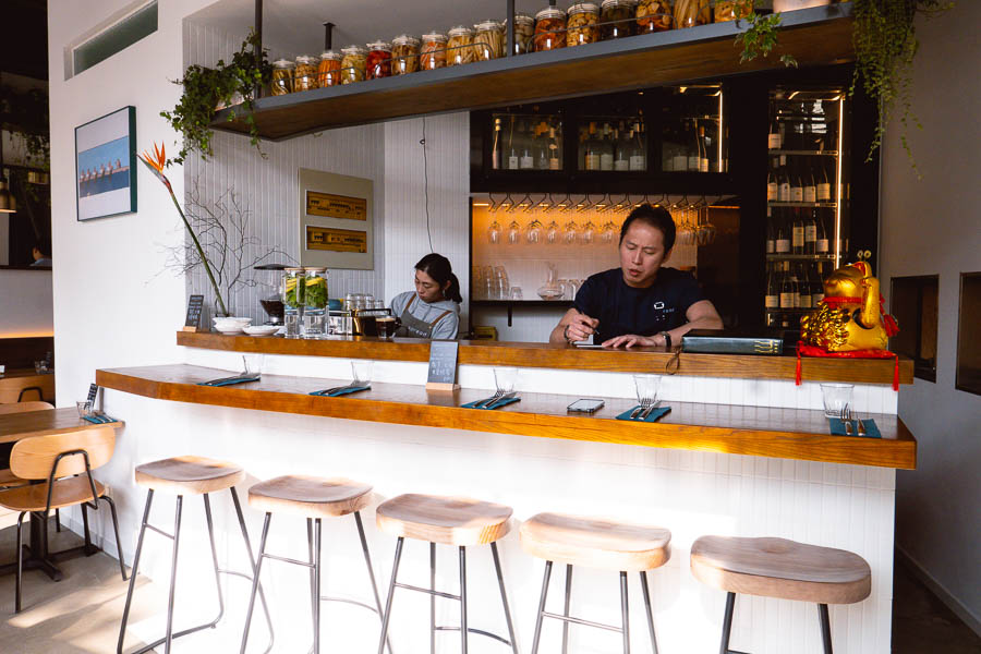 Spread, a cafe bar in Jing'an, Shanghai that does tartines and wine. Photo by Rachel Gouk @ Nomfluence.