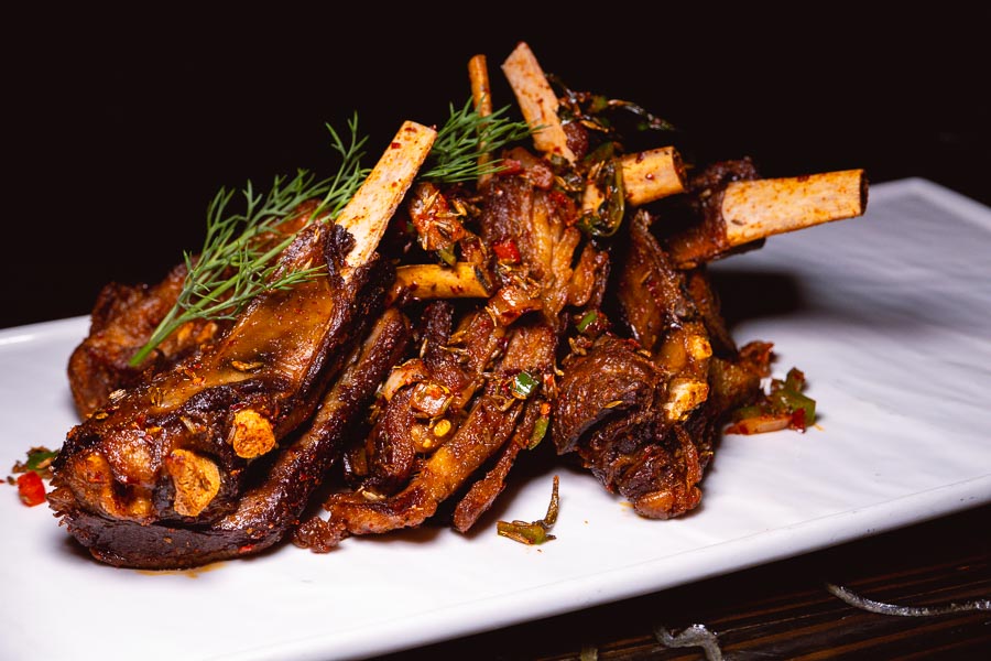 Lamb chops. Xibo is a fantastic Xinjiang restaurant in Shanghai that has a diverse menu of ethnic dishes. Photo by Rachel Gouk @ Nomfluence.