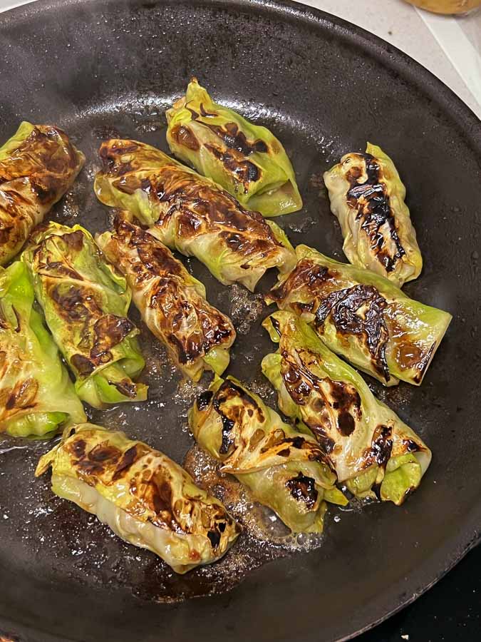 Recipe for stuffed cabbage rolls. A simple, satisfying meal at home. Photos & Recipe by Rachel Gouk @ Nomfluence.