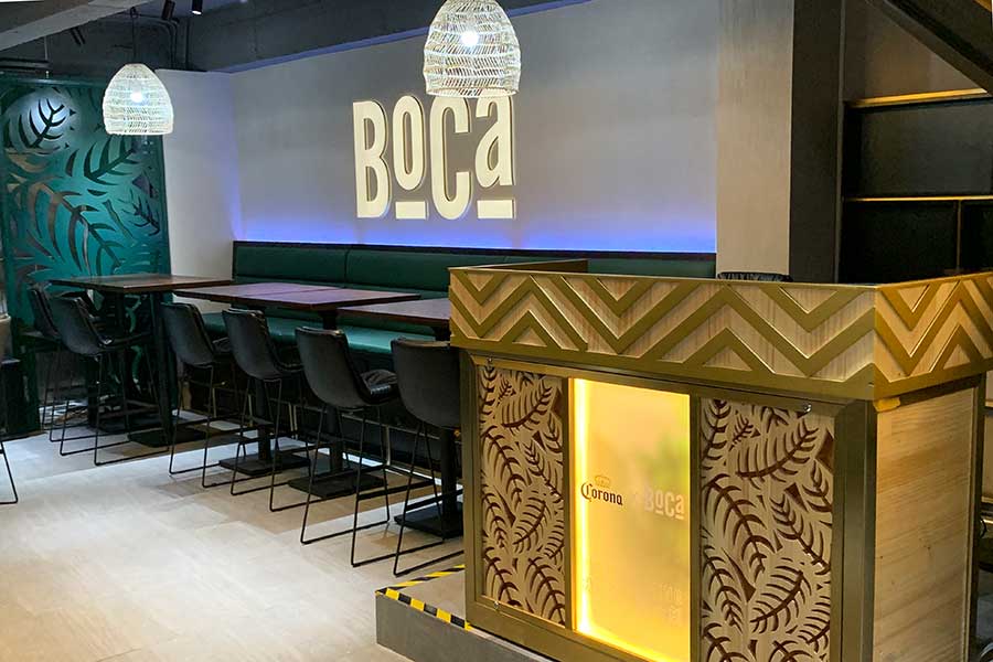 Colombian and Venezuelan food at BoCa, a Latin restaurant and bar in Shanghai.